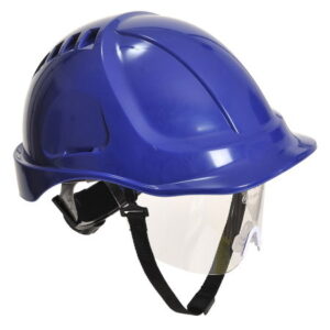 Casca de protectie Portwest Endurance Plus PW54, cu viziera, ABS, marime ajustabila 56-63cm, pentru electricieni 1000Vac sau 1500Vdc