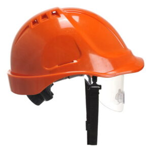 Casca de protectie Portwest Endurance PW55, ABS, cu viziera, marime ajustabila 56-63cm, suspensie textila